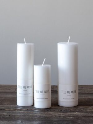 stearinové svíčky S-L/white